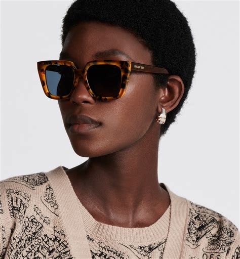 dior tortoise shell eyeglasses|DiorSostellaire1 Tortoiseshell effect Square Sunglasses.